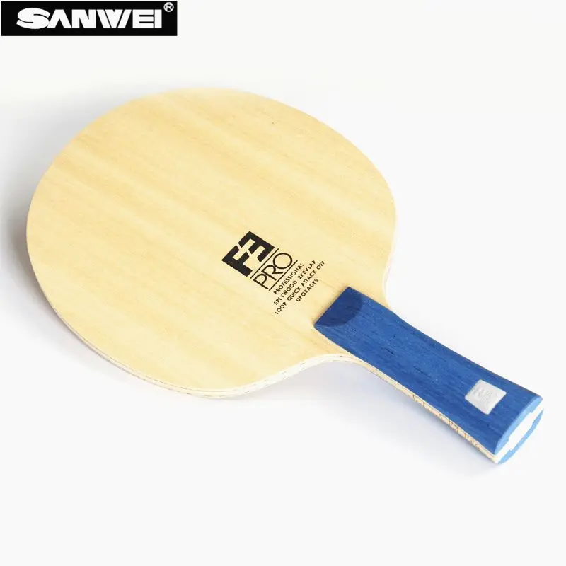 Подлинная Sanwei F3 PRO (5 + 2 ALC, Высококачественная Гладкая поверхность, ВЫКЛ. +) Арилатно-углеродное лезвие для настольного тенниса, Ракетка для Пинг-понга, Летучая мышь
