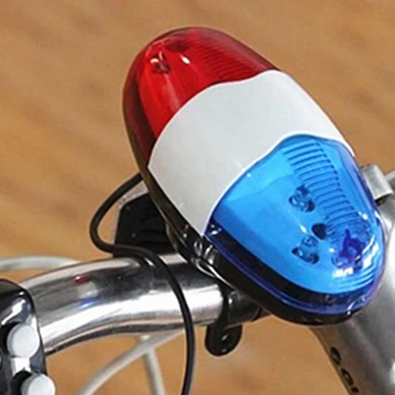 Полицейская сирена электрического велосипеда, 6 светодиодных ламп, звуковой сигнал предупреждения о велосипеде, звуковой сигнал от аккумулятора, Сирена, колокольчики безопасности, звуки мотоцикла