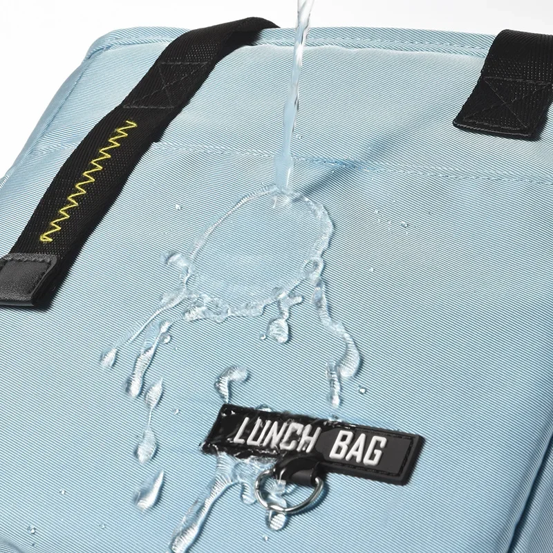 Портативная сумка для Бенто PEVA, Охлаждаемый пакет со льдом большой емкости, рабочая сумка для ланча, сумка для ланча для пикника Изображение 2 