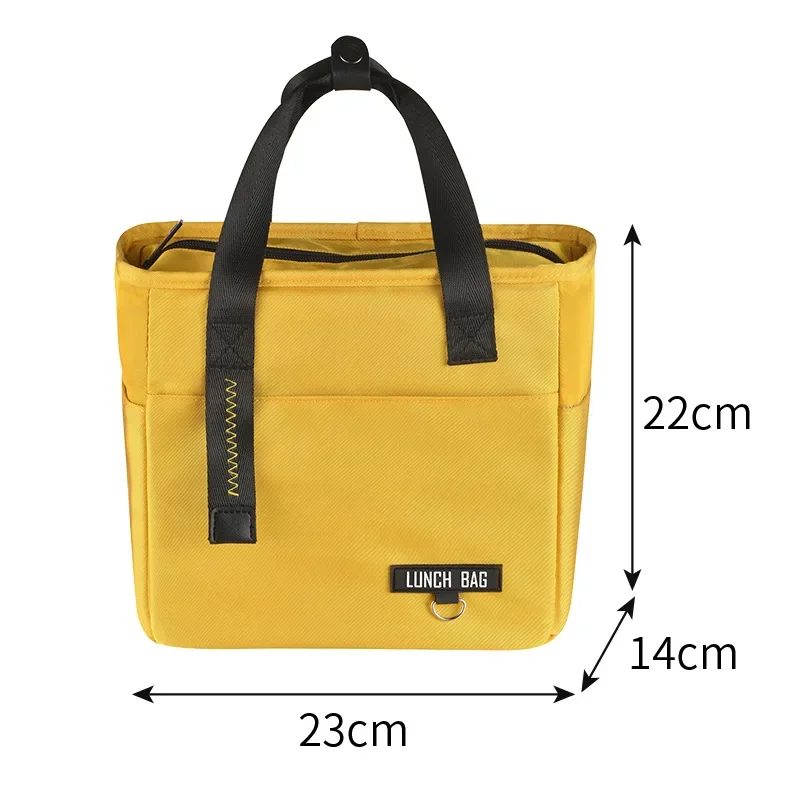 Портативная сумка для Бенто PEVA, Охлаждаемый пакет со льдом большой емкости, рабочая сумка для ланча, сумка для ланча для пикника Изображение 5 