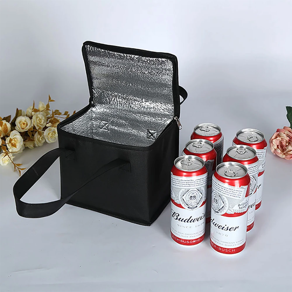 Портативная сумка-холодильник для ланча, складной изоляционный пакет для льда для пикника, термосумка для еды, пакеты для напитков, изолированные пакеты для доставки пива