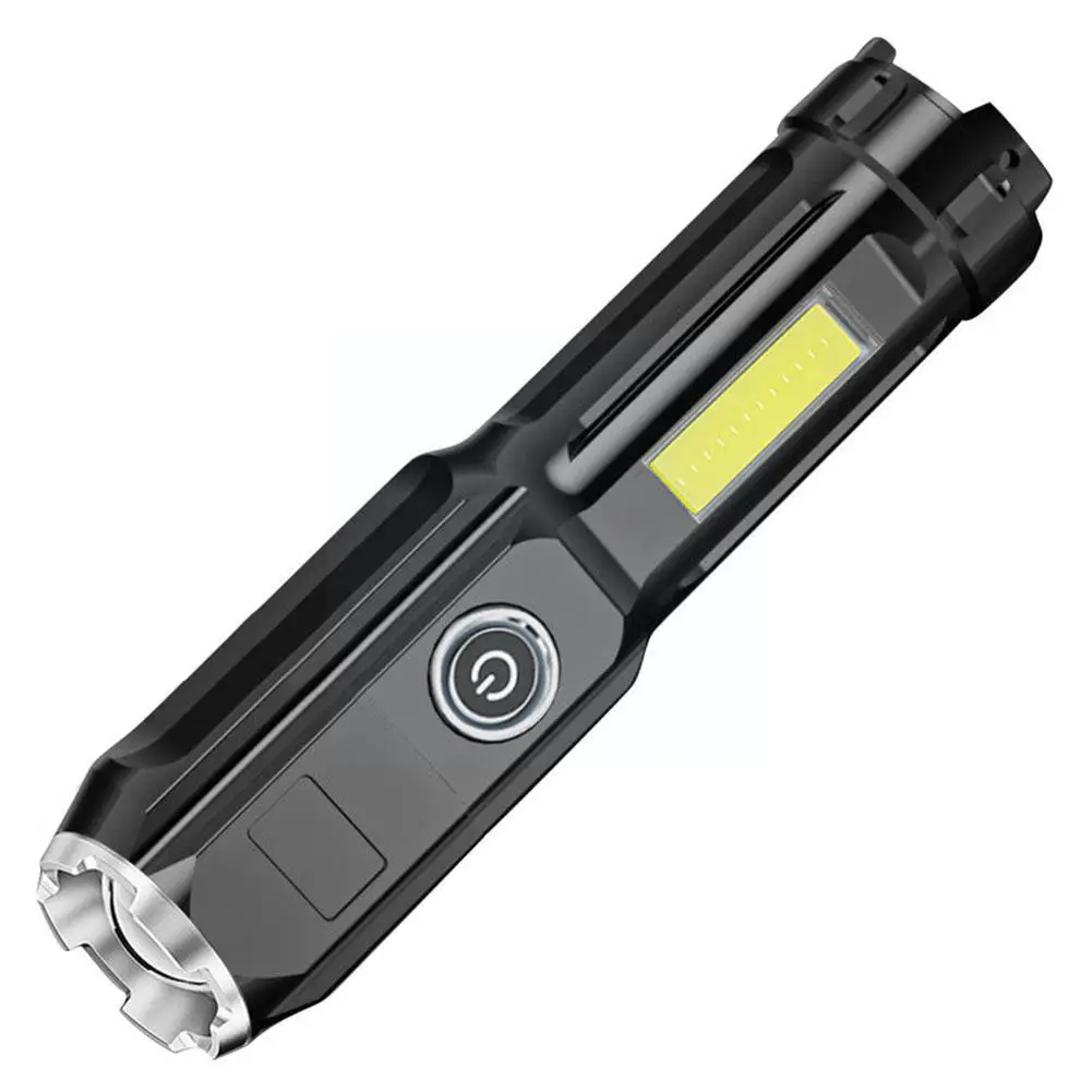 Портативный мини-фонарик USB Super Bright COB Led Torch Light на открытом воздухе с фонарем, встроенным магнитом, аккумулятором для рыбалки, кемпинга D4D2 Изображение 1 