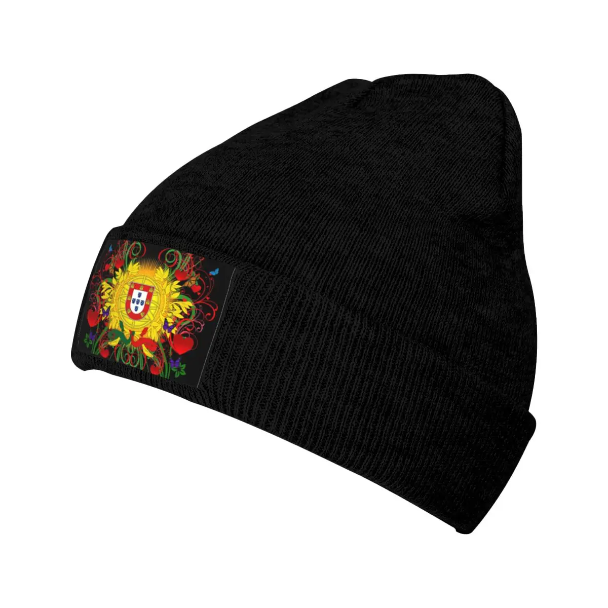 Португалия, Португальские художественные шляпы-капоты, крутая вязаная шапка для женщин, мужчин, Осень-зима, теплый герб, Черепа, шапочки, Кепки Изображение 1 