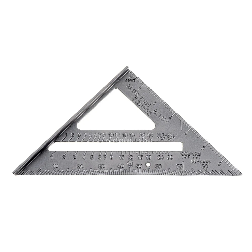 Правило треугольника, правило угла утолщения 90 градусов, Измерение Плотником из алюминиевого сплава, Квадратная Линейка, Инструмент для разметки, Инструмент для измерения Изображение 5 