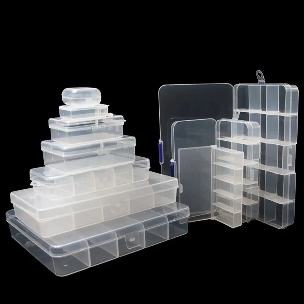 Прозрачная коробка для рыбных принадлежностей, Высокопрочные, с хорошим эффектом герметизации, коробки для рыболовных снастей, пластиковые Профессиональные Изображение 4 