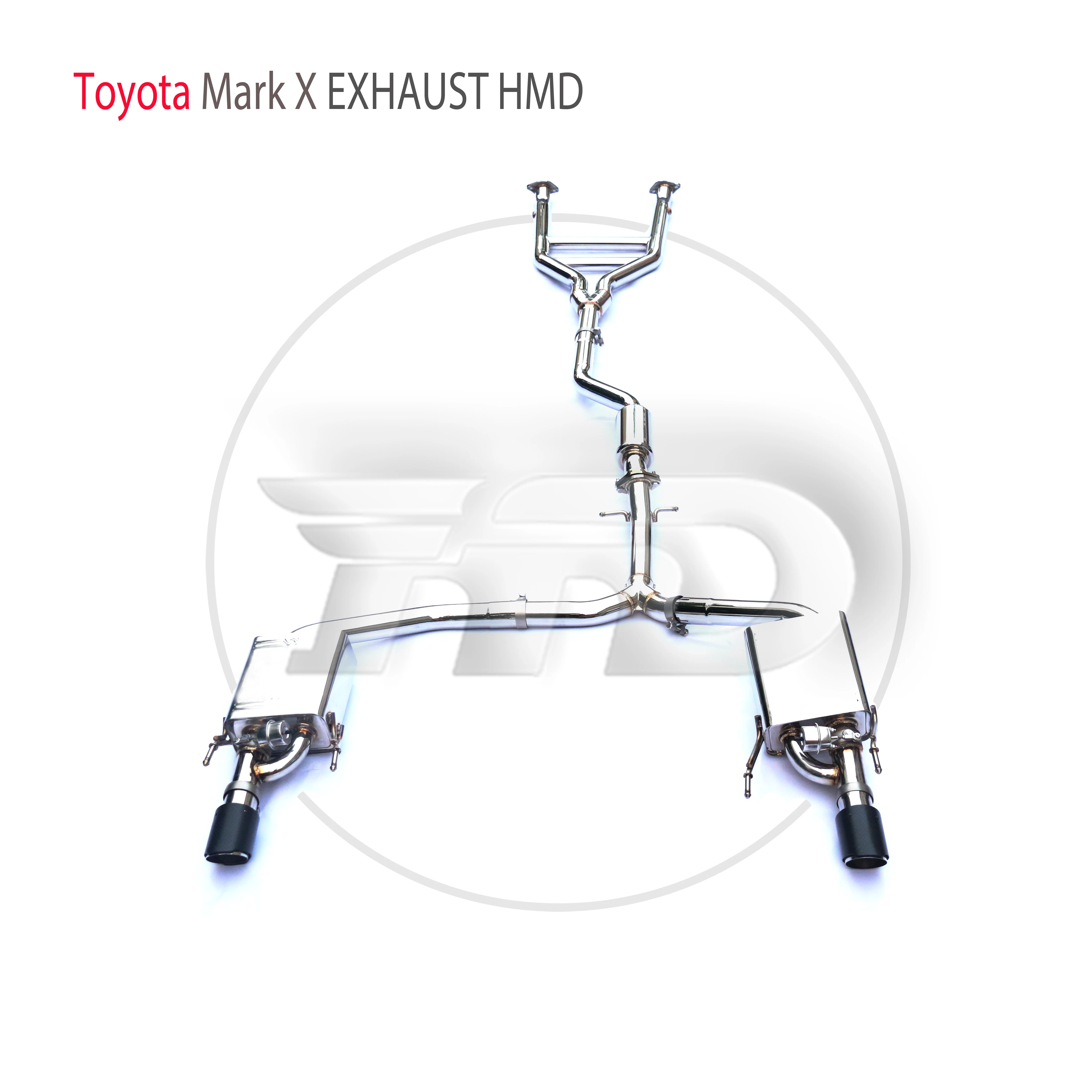Производительность выхлопной системы HMD из нержавеющей стали Catback подходит для автомобильного глушителя Toyota MarkX REIZ Изображение 0 