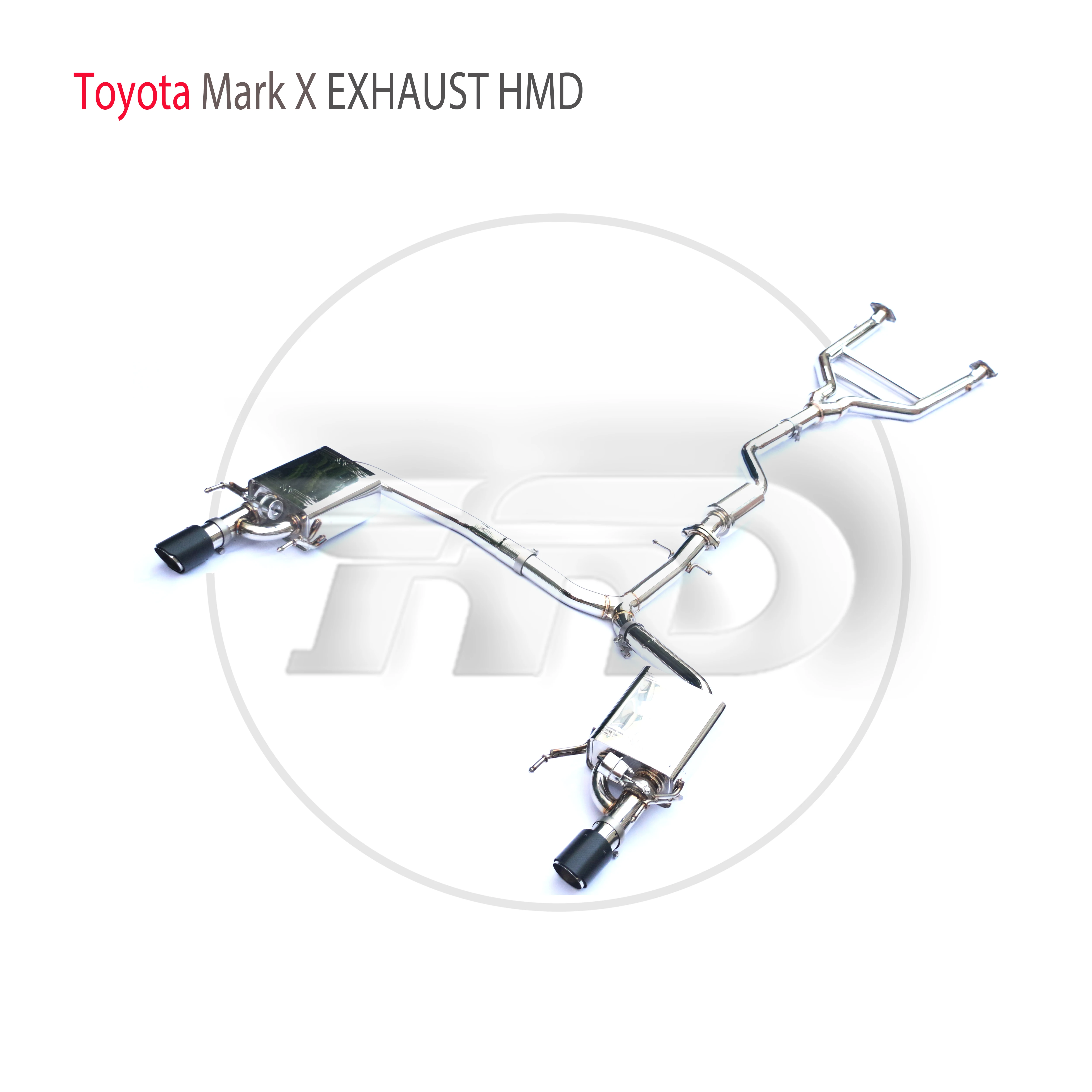 Производительность выхлопной системы HMD из нержавеющей стали Catback подходит для автомобильного глушителя Toyota MarkX REIZ Изображение 1 