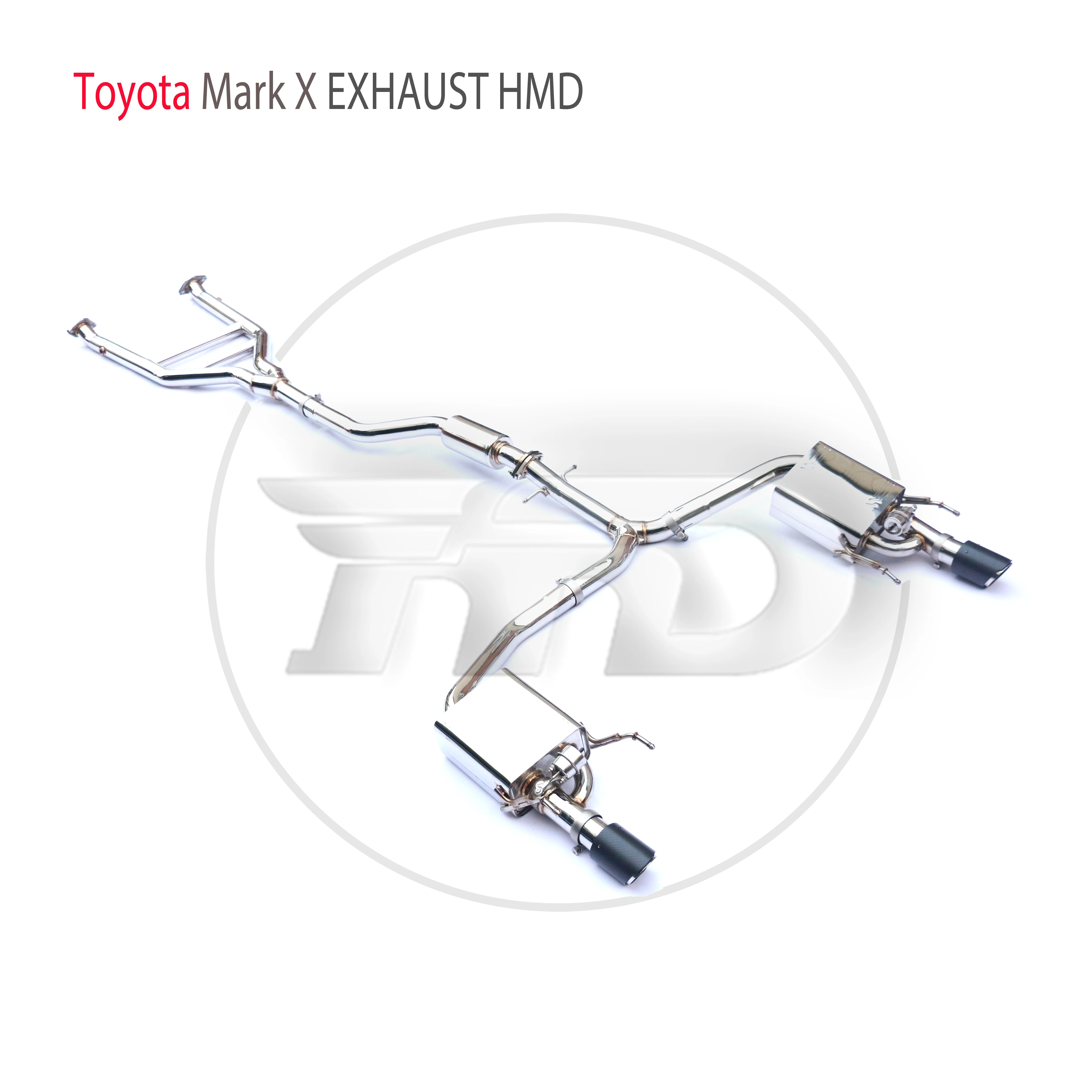 Производительность выхлопной системы HMD из нержавеющей стали Catback подходит для автомобильного глушителя Toyota MarkX REIZ Изображение 2 