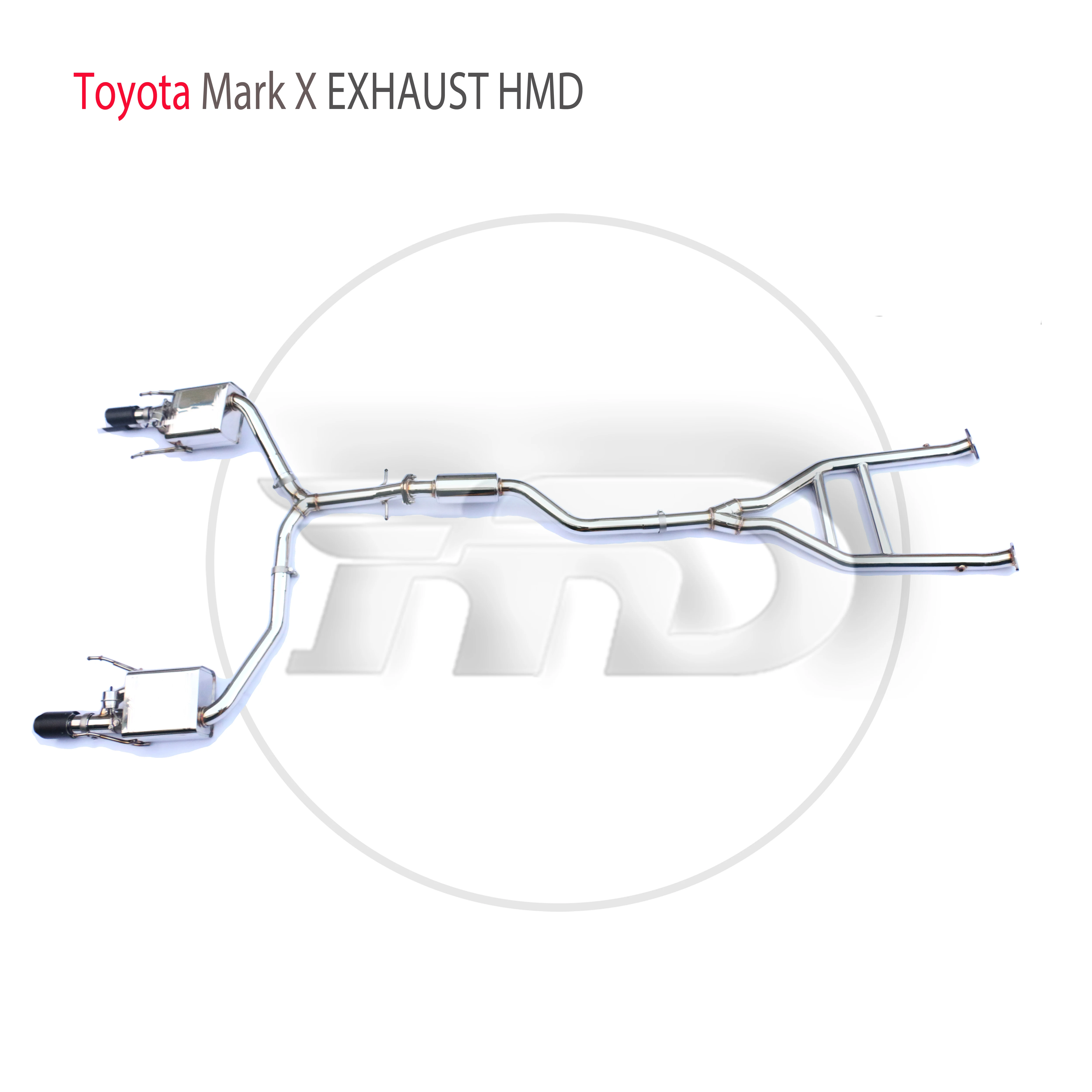 Производительность выхлопной системы HMD из нержавеющей стали Catback подходит для автомобильного глушителя Toyota MarkX REIZ Изображение 3 