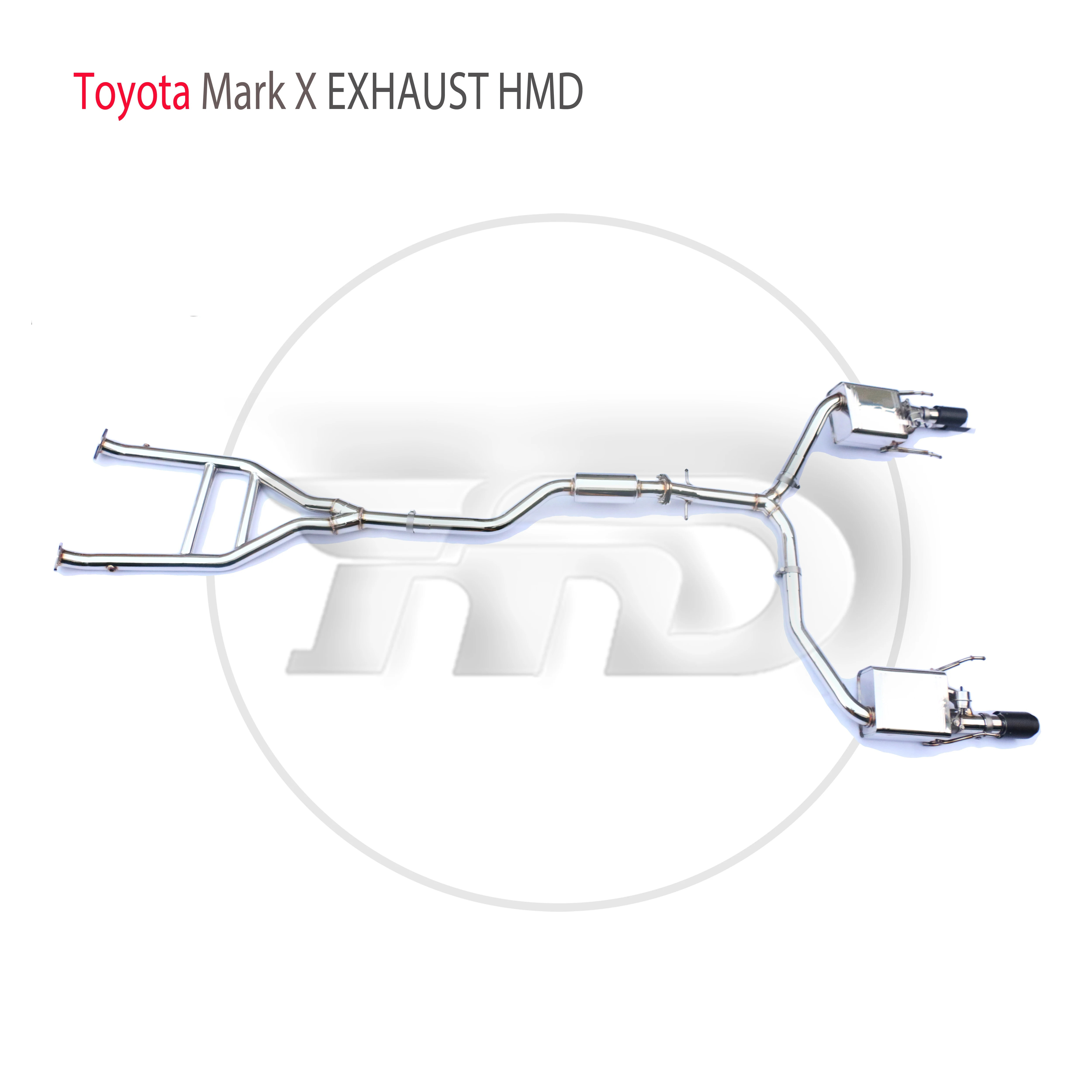 Производительность выхлопной системы HMD из нержавеющей стали Catback подходит для автомобильного глушителя Toyota MarkX REIZ Изображение 4 