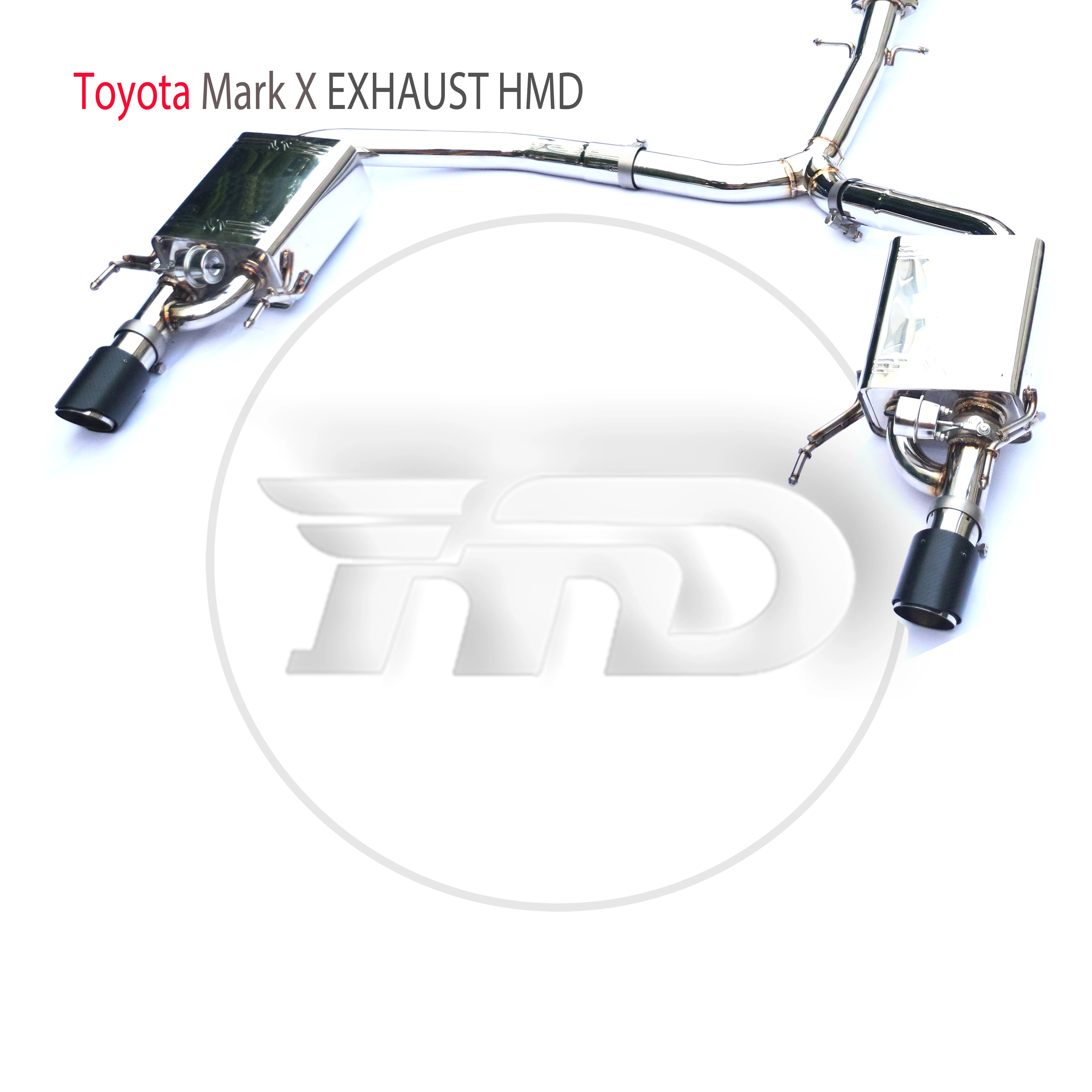 Производительность выхлопной системы HMD из нержавеющей стали Catback подходит для автомобильного глушителя Toyota MarkX REIZ Изображение 5 