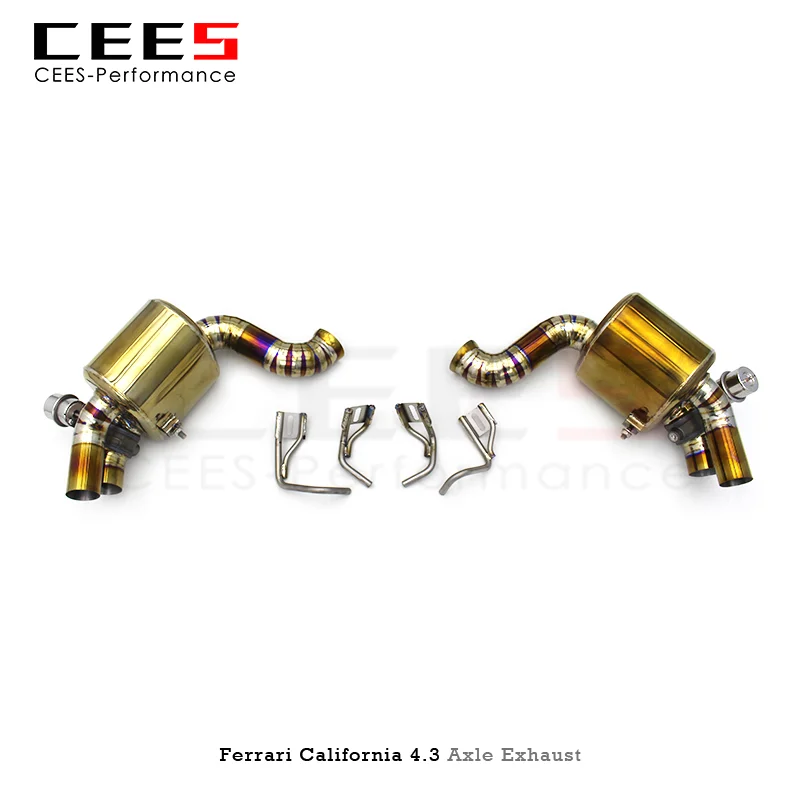 Производительность тюнинга CEES выхлопных газов для Ferrari California 4.3 2009-2014 Титановая выхлопная труба, клапан глушителя, обратный выхлоп