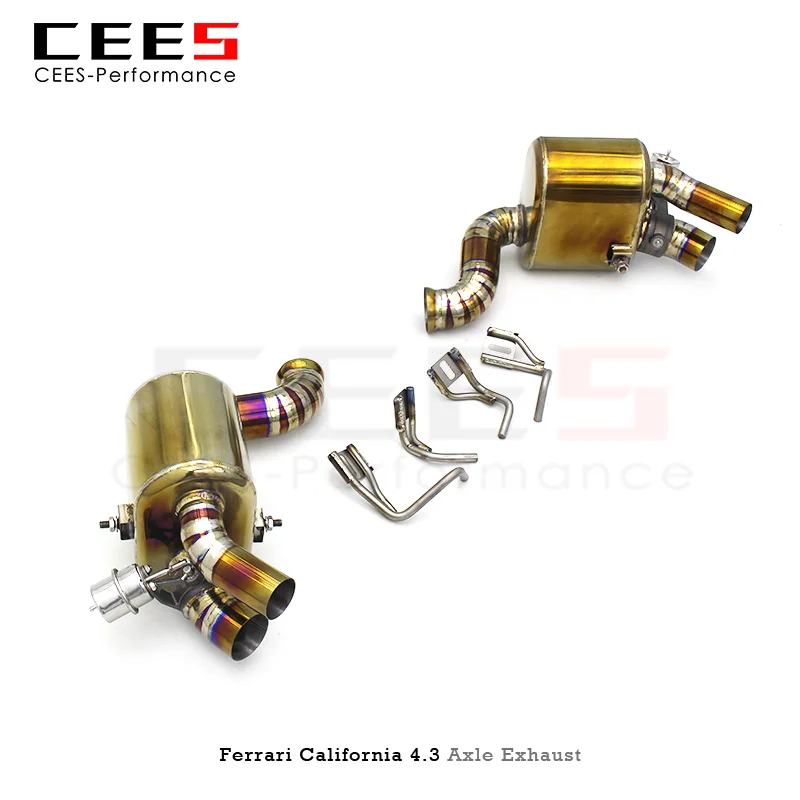Производительность тюнинга CEES выхлопных газов для Ferrari California 4.3 2009-2014 Титановая выхлопная труба, клапан глушителя, обратный выхлоп Изображение 2 