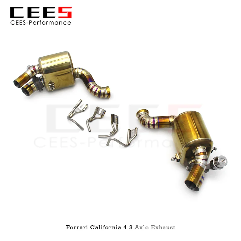 Производительность тюнинга CEES выхлопных газов для Ferrari California 4.3 2009-2014 Титановая выхлопная труба, клапан глушителя, обратный выхлоп Изображение 3 
