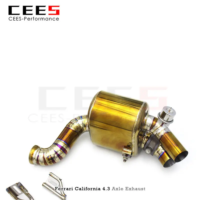 Производительность тюнинга CEES выхлопных газов для Ferrari California 4.3 2009-2014 Титановая выхлопная труба, клапан глушителя, обратный выхлоп Изображение 5 