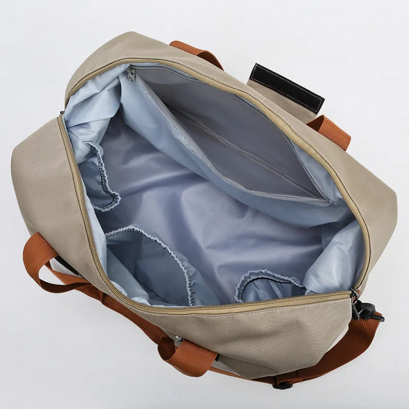 Профессиональная нейлоновая мужская спортивная сумка для спортзала, дорожные сумки большой емкости для женщин, водонепроницаемые сумки для занятий фитнесом и йогой через плечо Изображение 3 
