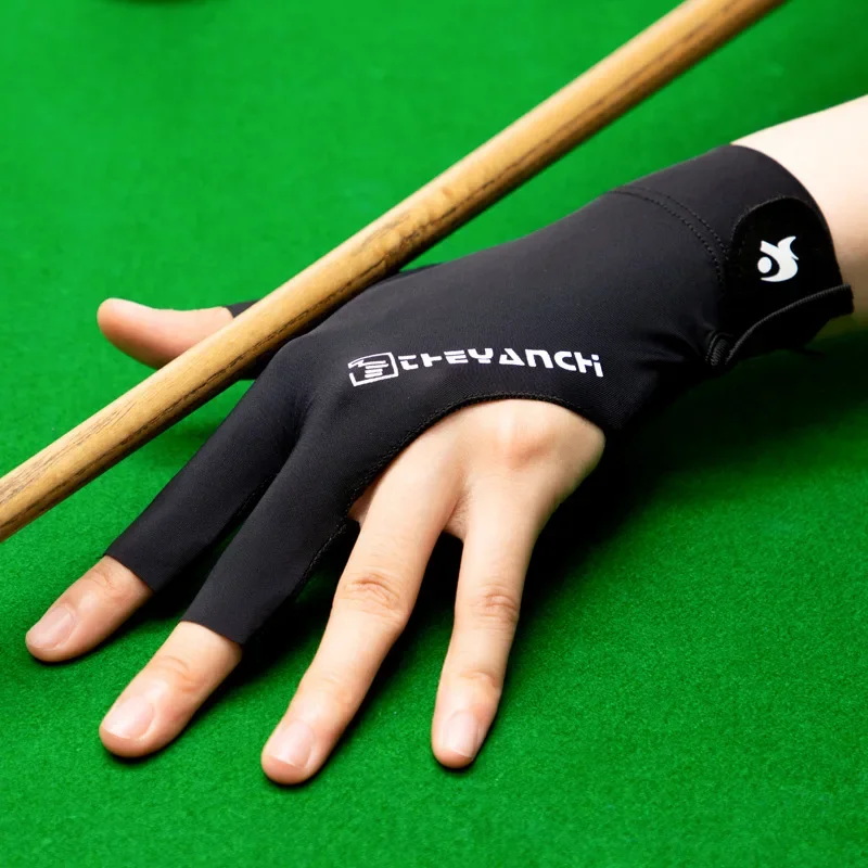 Профессиональные бильярдные перчатки Легкие Дышащие Перчатки для настольного тенниса с открытыми пальцами, нескользящие бильярдные перчатки с одной нагрузкой