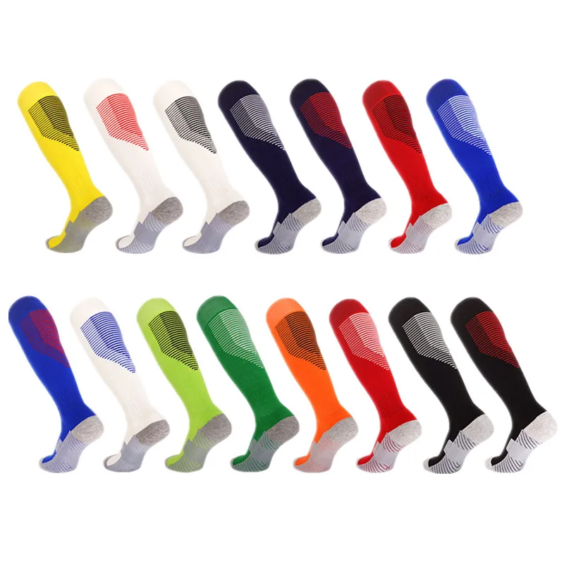 Профессиональные спортивные футбольные носки для взрослых и детей, утепленные полотенцем, впитывающие пот и дышащие тренировочные носки