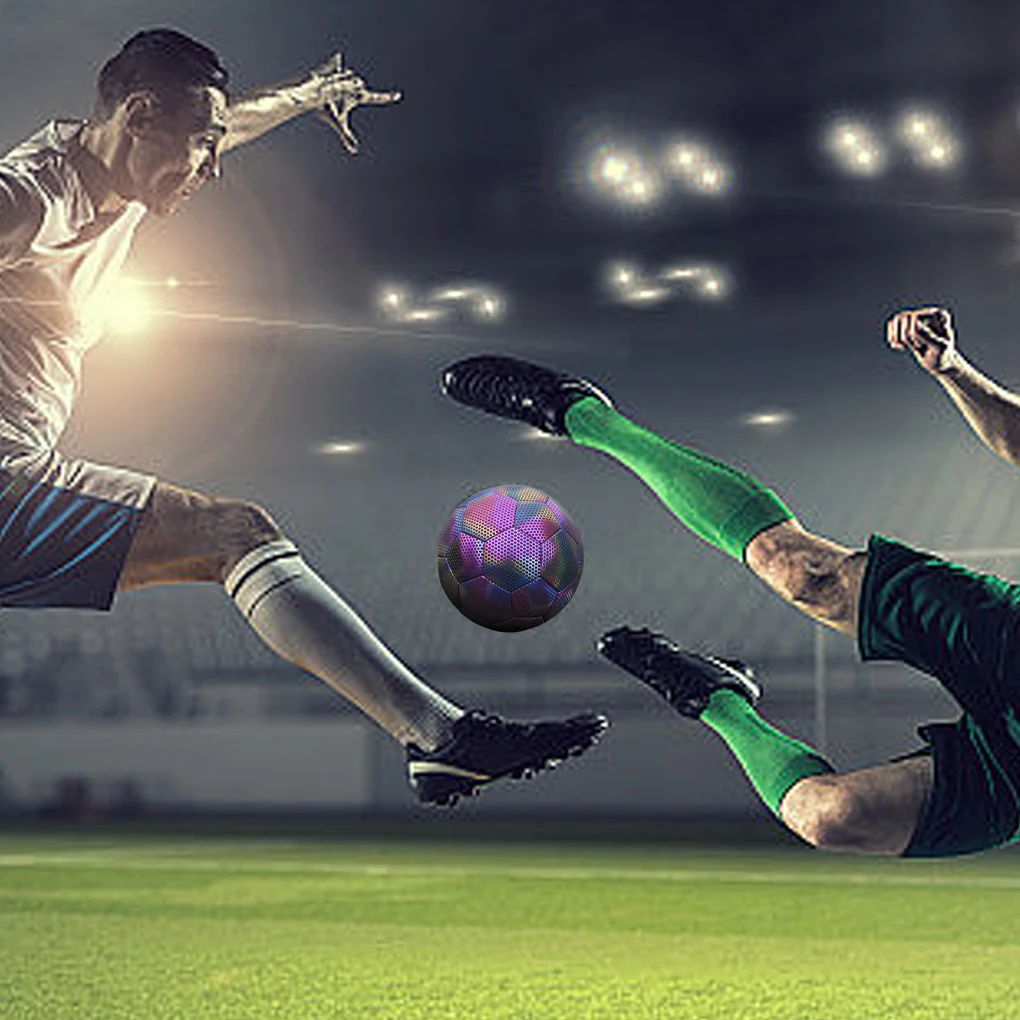 Прочные и взрывозащищенные светящиеся футбольные мячи для тренировок и матчей, светоотражающие футбольные мячи Изображение 4 