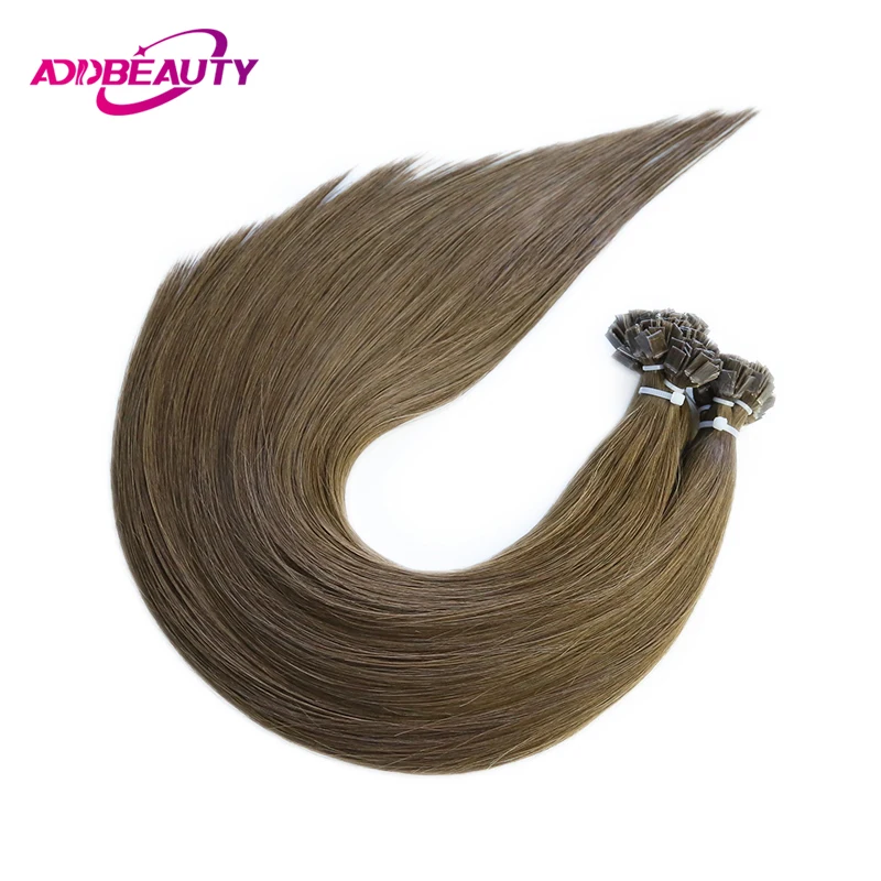 Прямые человеческие волосы для наращивания с плоским наконечником, капсулированный кератин, Бразильские человеческие волосы Remy, 40 г 50 г, натуральные волосы для наращивания для женщин 613#