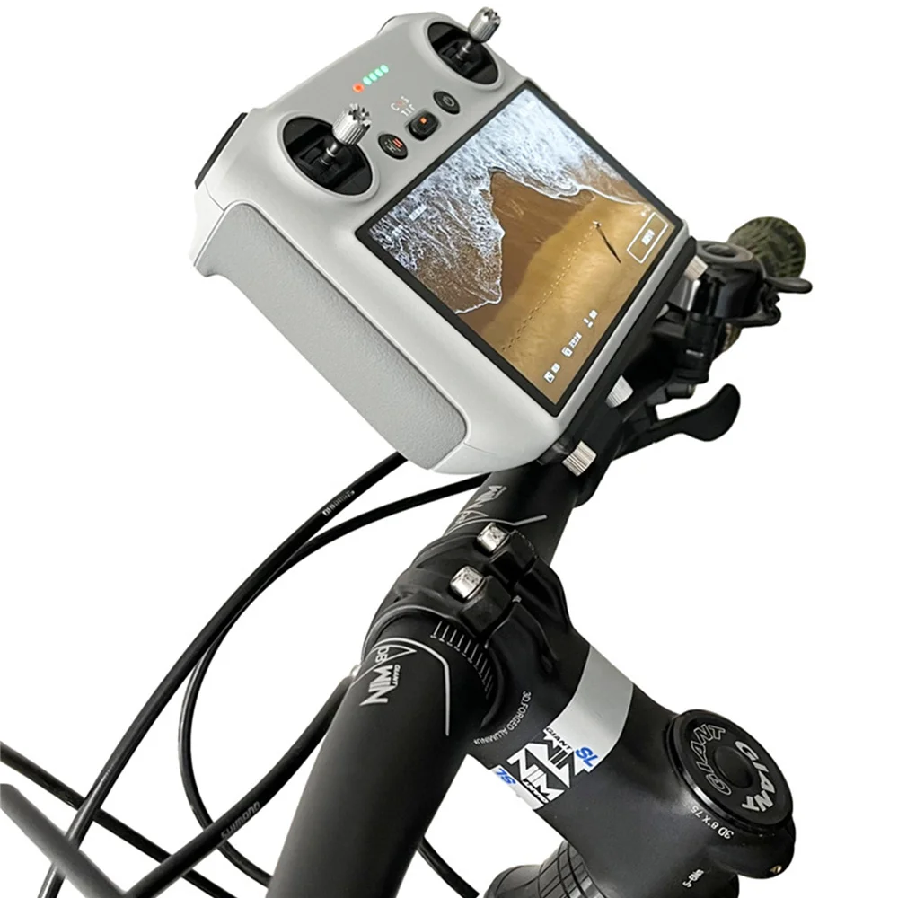 Пульт дистанционного управления дроном с кронштейном для крепления велосипеда с экраном Держатель велосипеда, фиксирующий зажим для Mini 3 Pro с аксессуарами для экрана