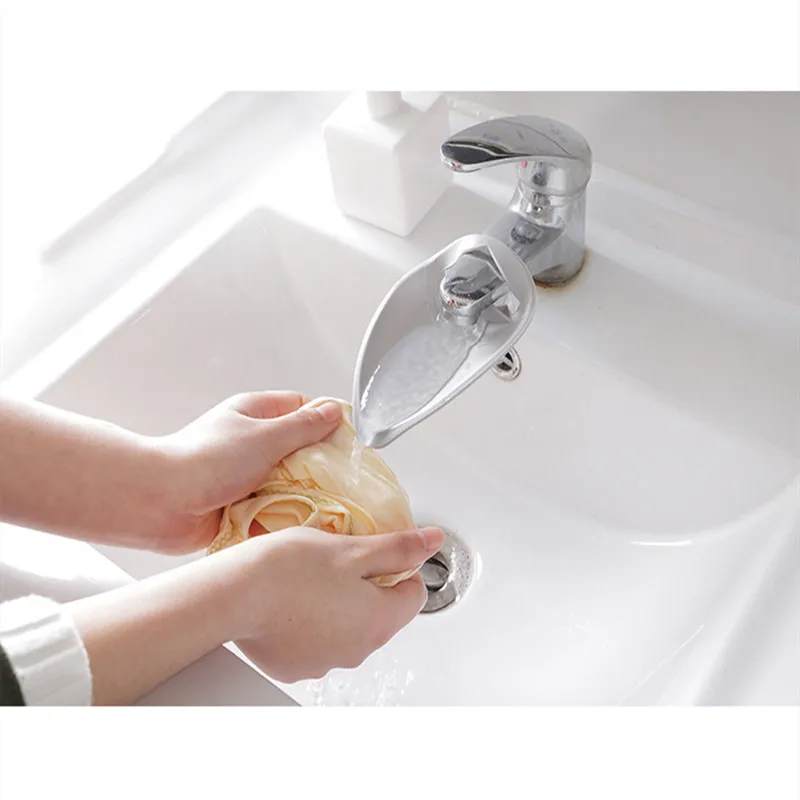 Раковина для мытья рук Кухонные Силиконовые Аксессуары для ванной Комнаты Удлинитель Смесителя для ванной Комнаты Детское Вспомогательное средство для мытья рук
