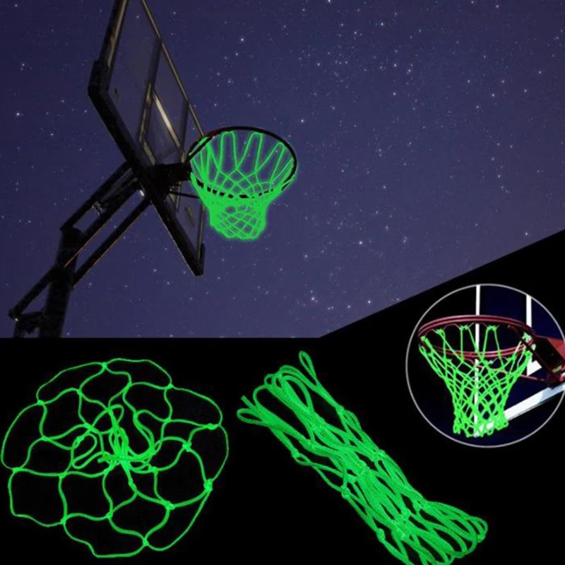 Светящаяся баскетбольная сетка 18 * 19 см, загорающаяся Детская баскетбольная сетка, Замена баскетбольной сетки для стрельбы на открытом воздухе, Тренировка, светящаяся