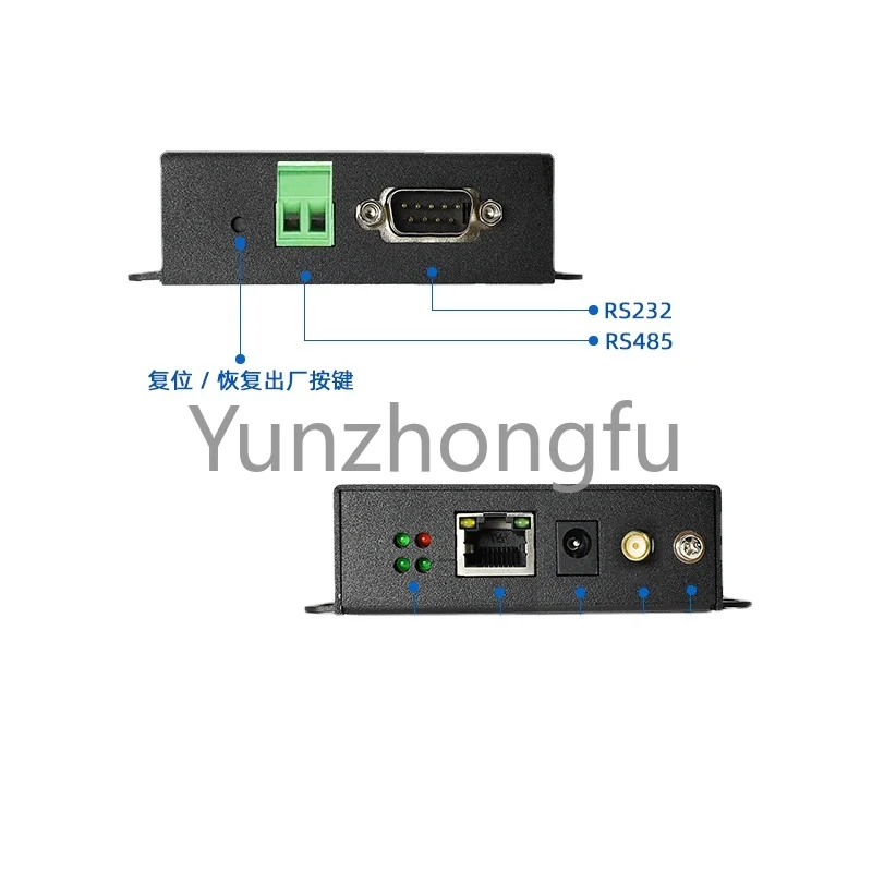 Сервер с двойным последовательным портом Wi-Fi RS232 / 485 к порту WIFI / RJ45 Ethernet промышленного класса Modbus RTU к беспроводному ПЛК TCP gateway
