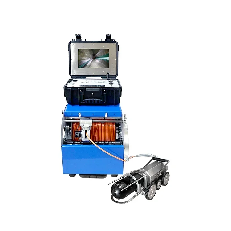 Система контроля дренажных труб видеонаблюдения, робот-Канализационная сантехника, робот-камера на гусеничном ходу