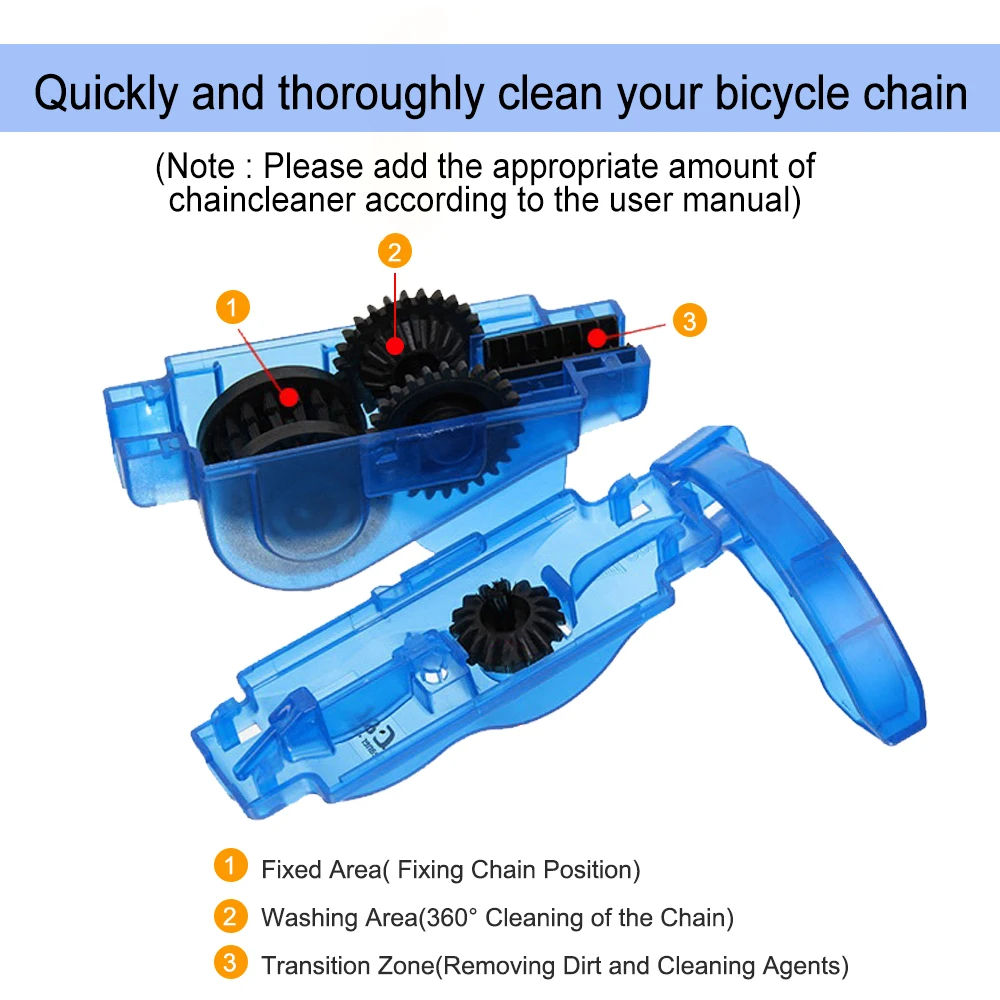 Средство для чистки велосипедных цепей MTB Cycling 3D Набор инструментов для мытья цепей Набор инструментов для мытья горных велосипедов Аксессуары для горных велосипедов Изображение 1 