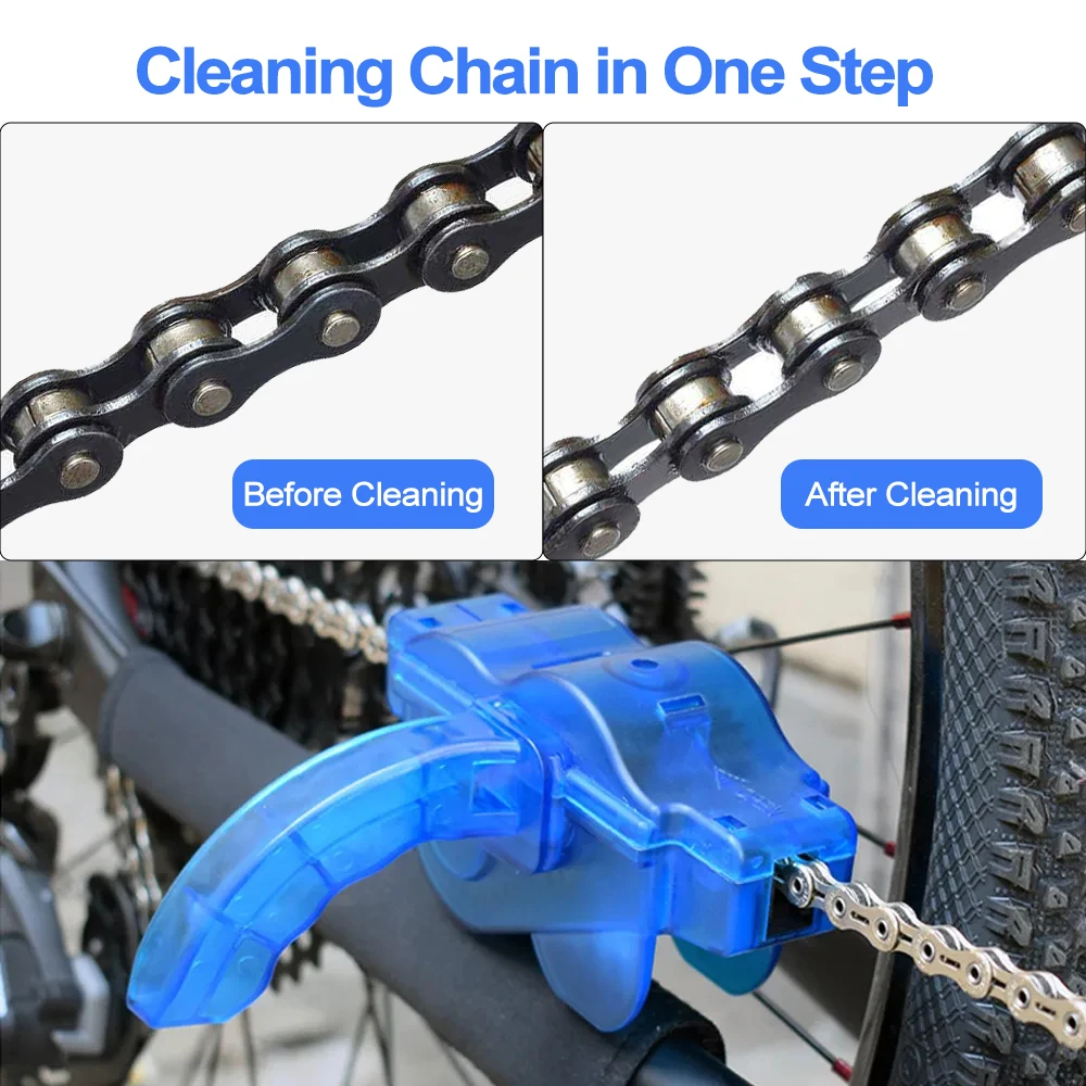 Средство для чистки велосипедных цепей MTB Cycling 3D Набор инструментов для мытья цепей Набор инструментов для мытья горных велосипедов Аксессуары для горных велосипедов Изображение 4 