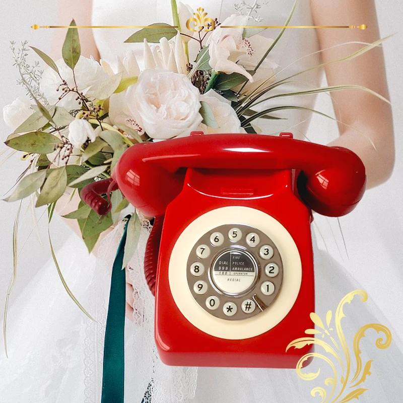 Старинный телефон для записи свадебных телефонных сообщений Винтажная аудиокнига для сообщений Винтажная книга сообщений Исповедь голосовая почта Изображение 4 