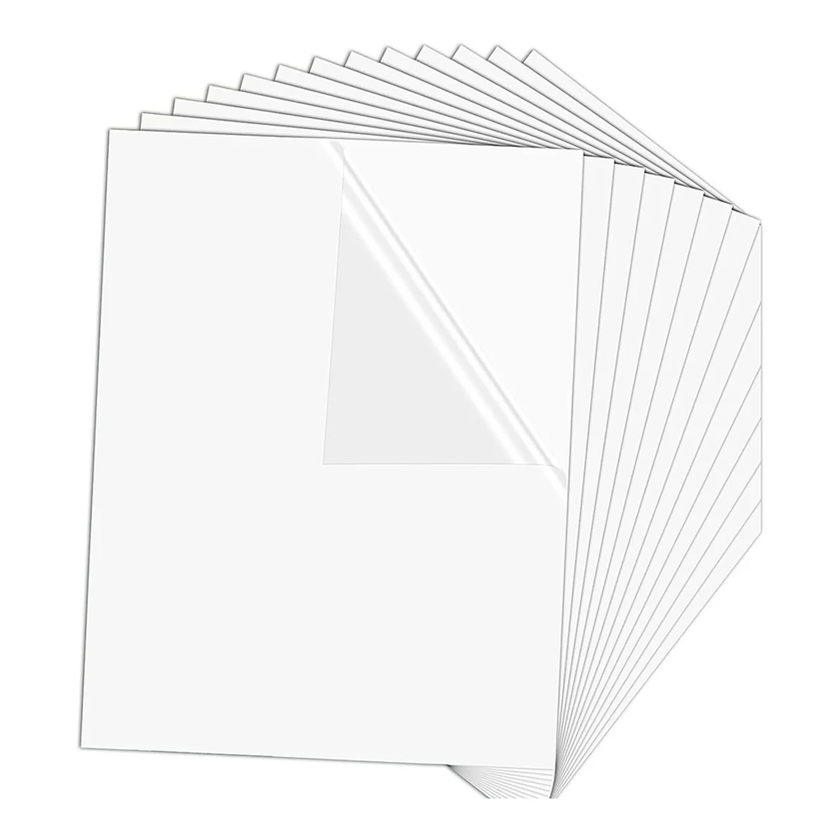 Сублимационный винил 100 шт Сублимационная наклейка Глянцевая Белая бумага для наклеек размером 8,5 x 11 дюймов для струйного принтера