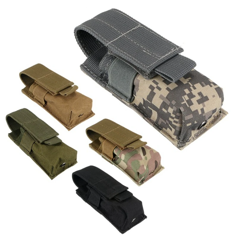 Сумка для аксессуаров Molle Карманный фонарик Сумка 1шт сумка для фонарика военный одиночный пистолет Mag Bag Тактический Molle M5