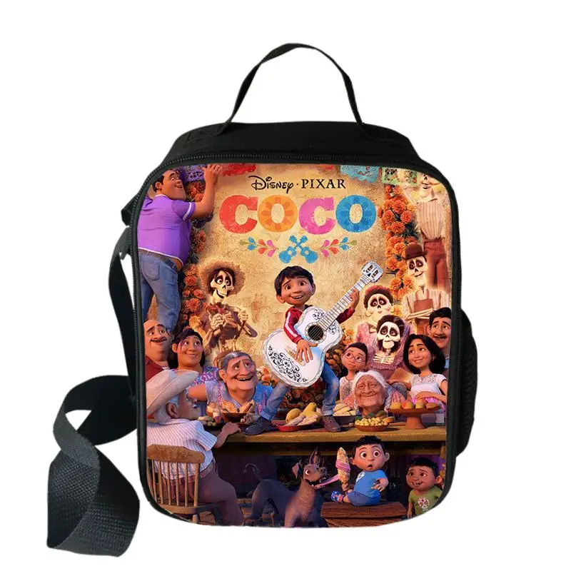 Сумки для ланча Disney Coco, Студенческая еда, Портативный изолированный ланч-бокс Для мальчиков и девочек, Мультяшные Милые Детские Школьные сумки для ланча, подарок