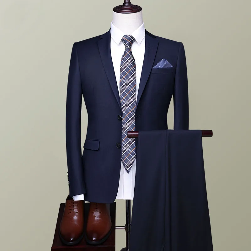 Сшитое на заказ свадебное платье жениха, блейзерные брюки, деловые классические брюки высокого класса SA08-41999 Изображение 5 