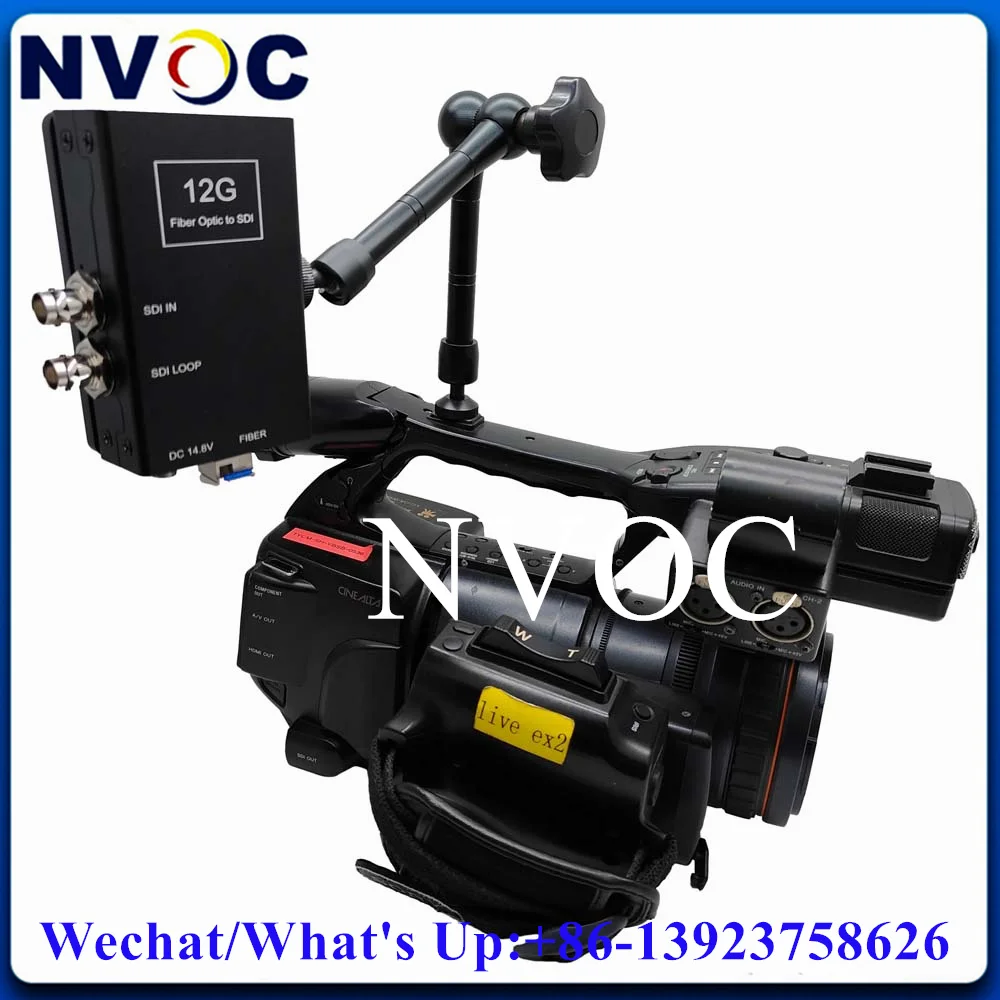 Телевизионные камеры в OBV Van Через волоконно-оптический преобразователь, система 4K EFP в оптоволоконную камеру Для прямой трансляции, 1-канальный 4K / 12G-SDI С петлевым выводом Изображение 2 