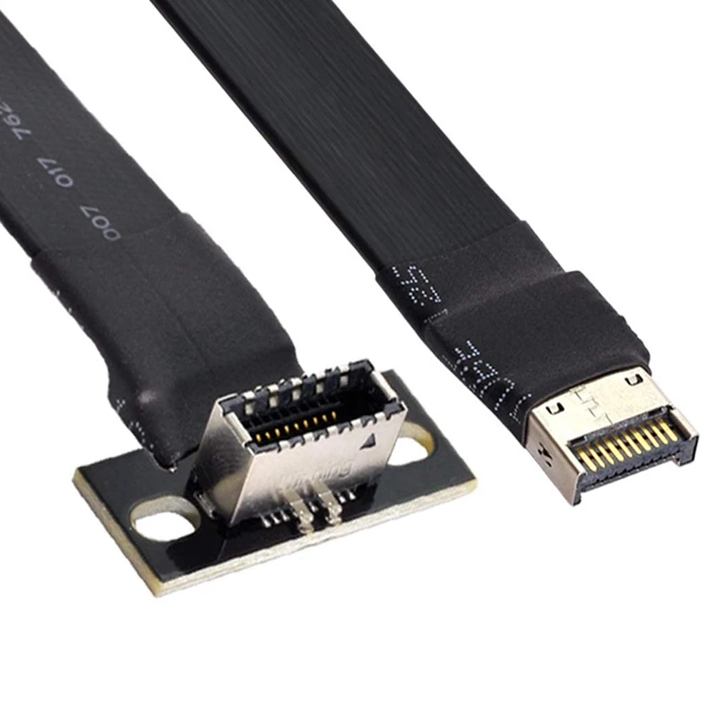 Удлинительный кабель для передачи данных материнской платы USB 3.1 от мужчины к женщине Type-E на передней панели 50 см Изображение 1 