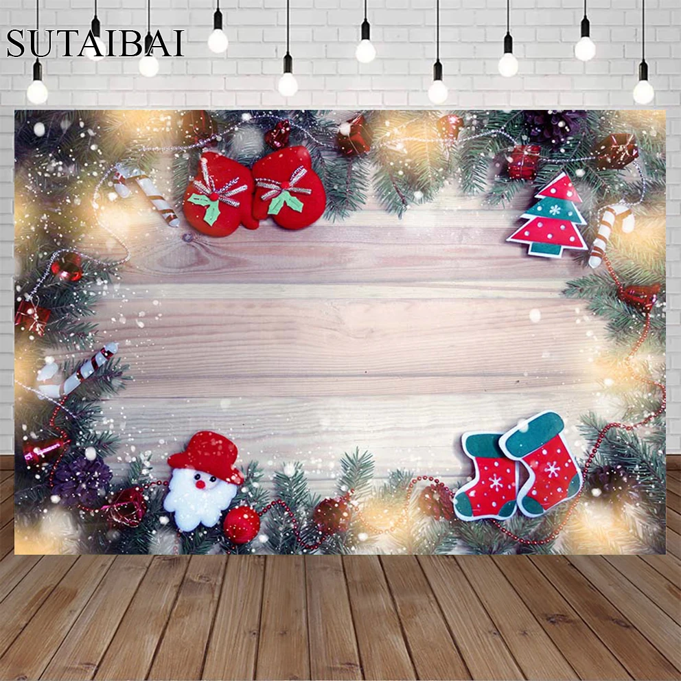 Украсьте Рождественский интерьер Зимним фоном, куклой-снеговиком, гирляндой, фоном для фотосъемки Новогодней семейной вечеринки Memorial Studio Изображение 0 