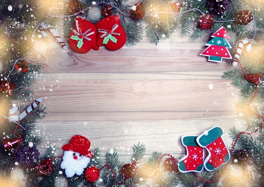 Украсьте Рождественский интерьер Зимним фоном, куклой-снеговиком, гирляндой, фоном для фотосъемки Новогодней семейной вечеринки Memorial Studio Изображение 1 