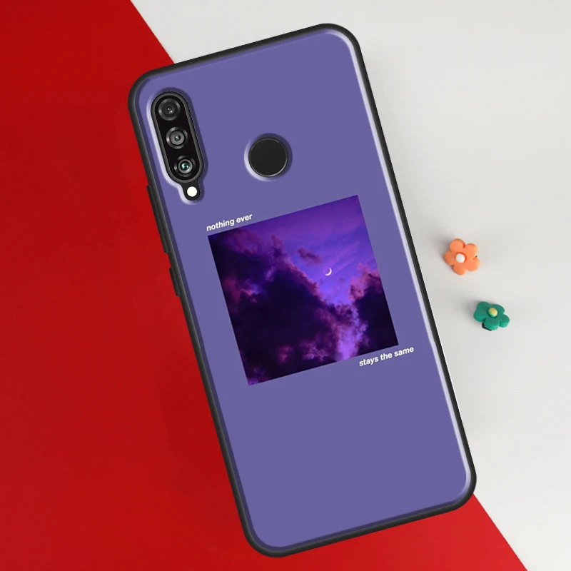 Фиолетовый Эстетичный Чехол Для Huawei Honor 50 P20 P30 P40 P50 Pro Lite P Smart Z 2019 2021 Nova 5T Чехол Для Телефона Изображение 5 