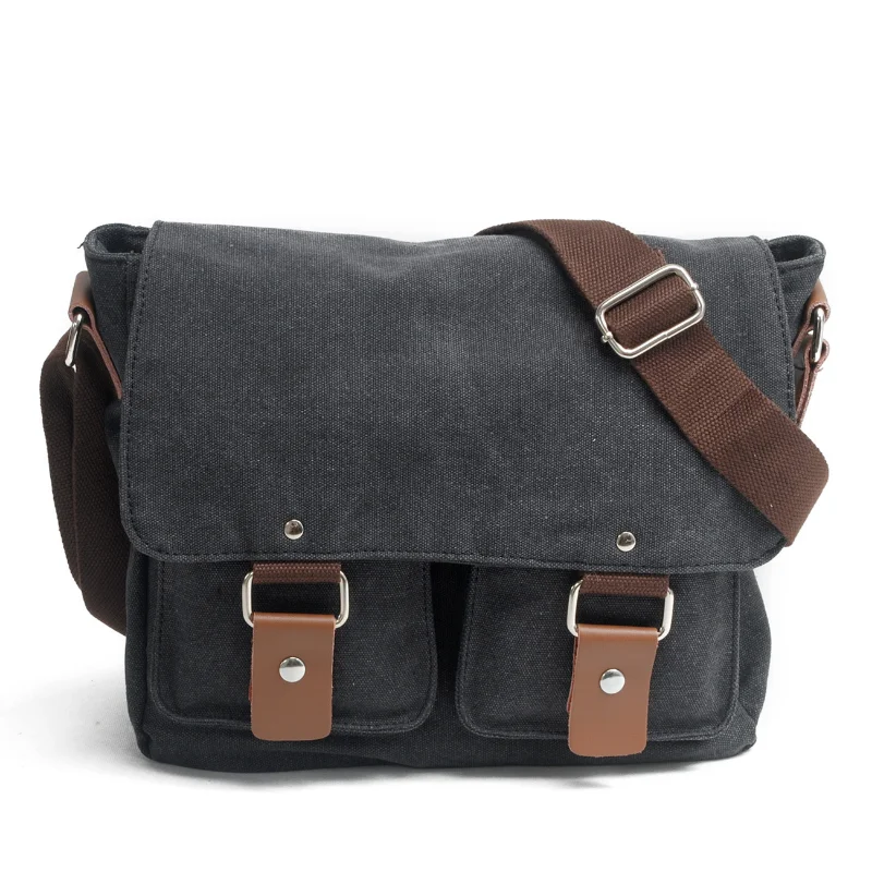 Холщовая сумка в стиле ретро для отдыха, мужская сумка через плечо, мужская сумка через плечо Изображение 0 
