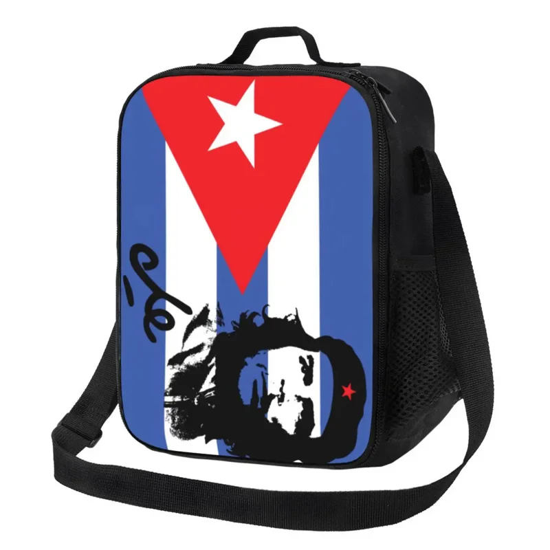 Че Гевара с флагом Кубы, изолированные сумки для кемпинга, путешествия, Кубинский социализм, Свобода, портативный термоохладитель, ланч-бокс
