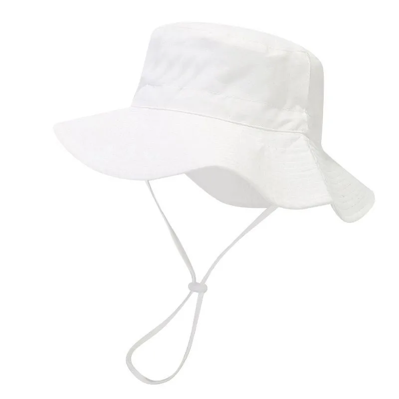 Четырехсезонная акриловая однотонная панама Рыбацкая шляпа Солнцезащитная кепка для путешествий на открытом воздухе для мальчика и девочки 72