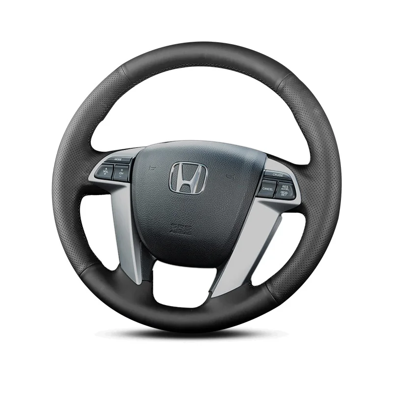 Чехол на руль автомобиля ручной работы для Honda 2008-2013 Accord 2009-2014 Odyssey из натуральной кожи, автомобильные Аксессуары
