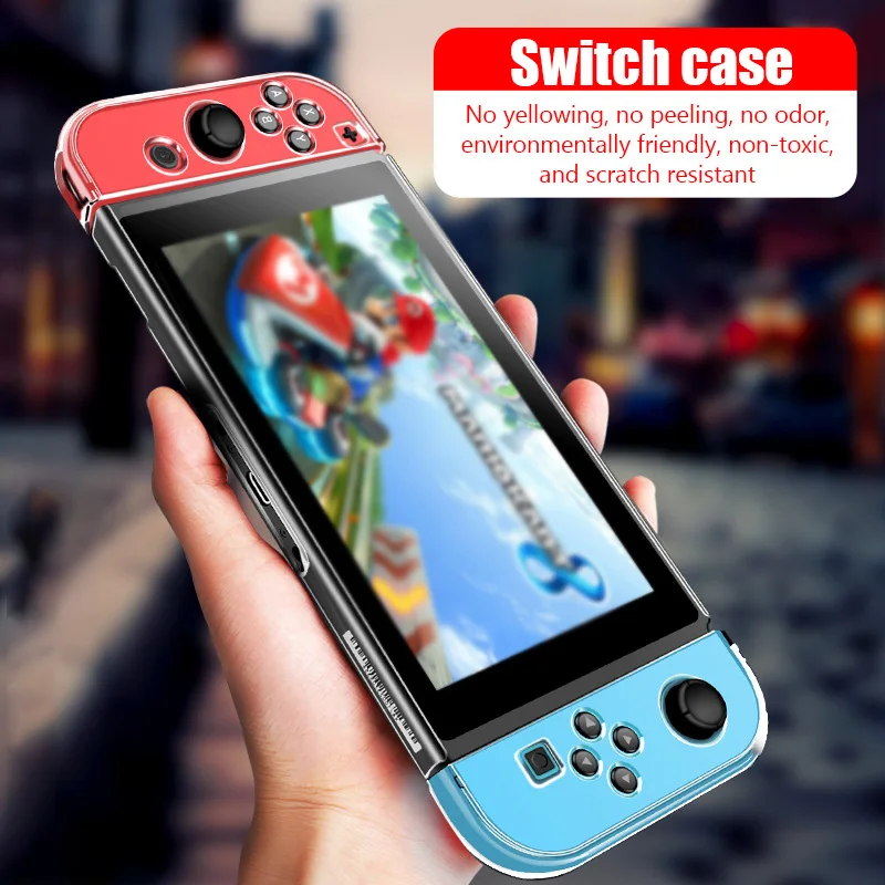 Чехол, совместимый с Nintendo Switch, съемный прозрачный защитный чехол для Nintendo Switch и контроллера Joy-Con Изображение 0 