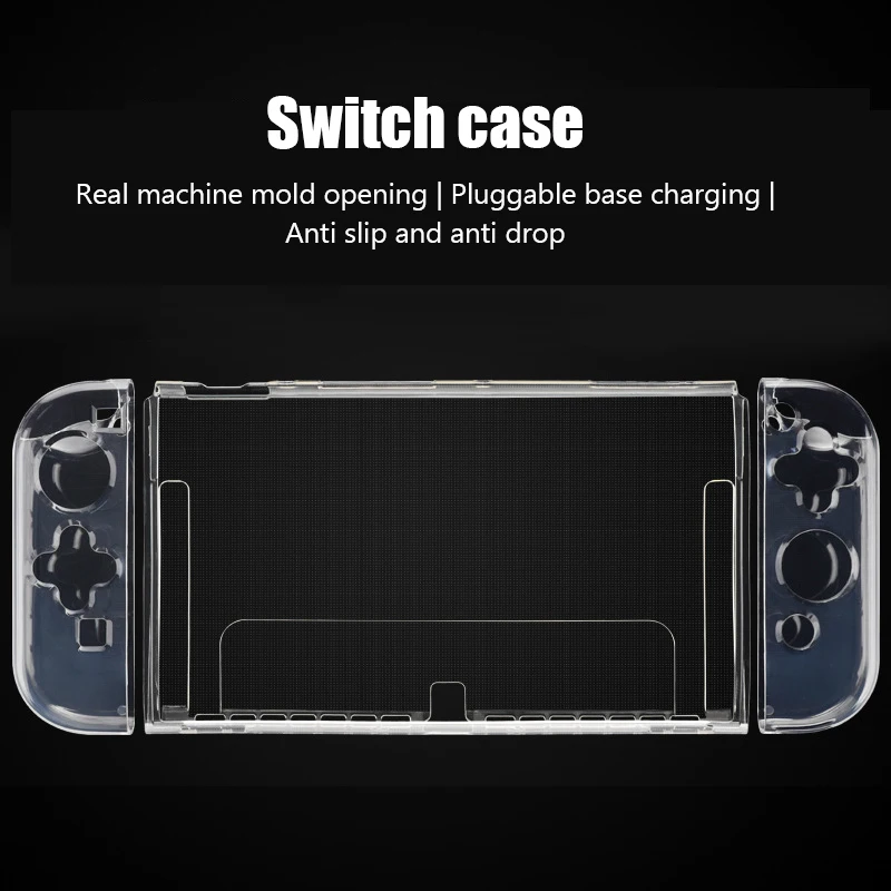Чехол, совместимый с Nintendo Switch, съемный прозрачный защитный чехол для Nintendo Switch и контроллера Joy-Con Изображение 1 