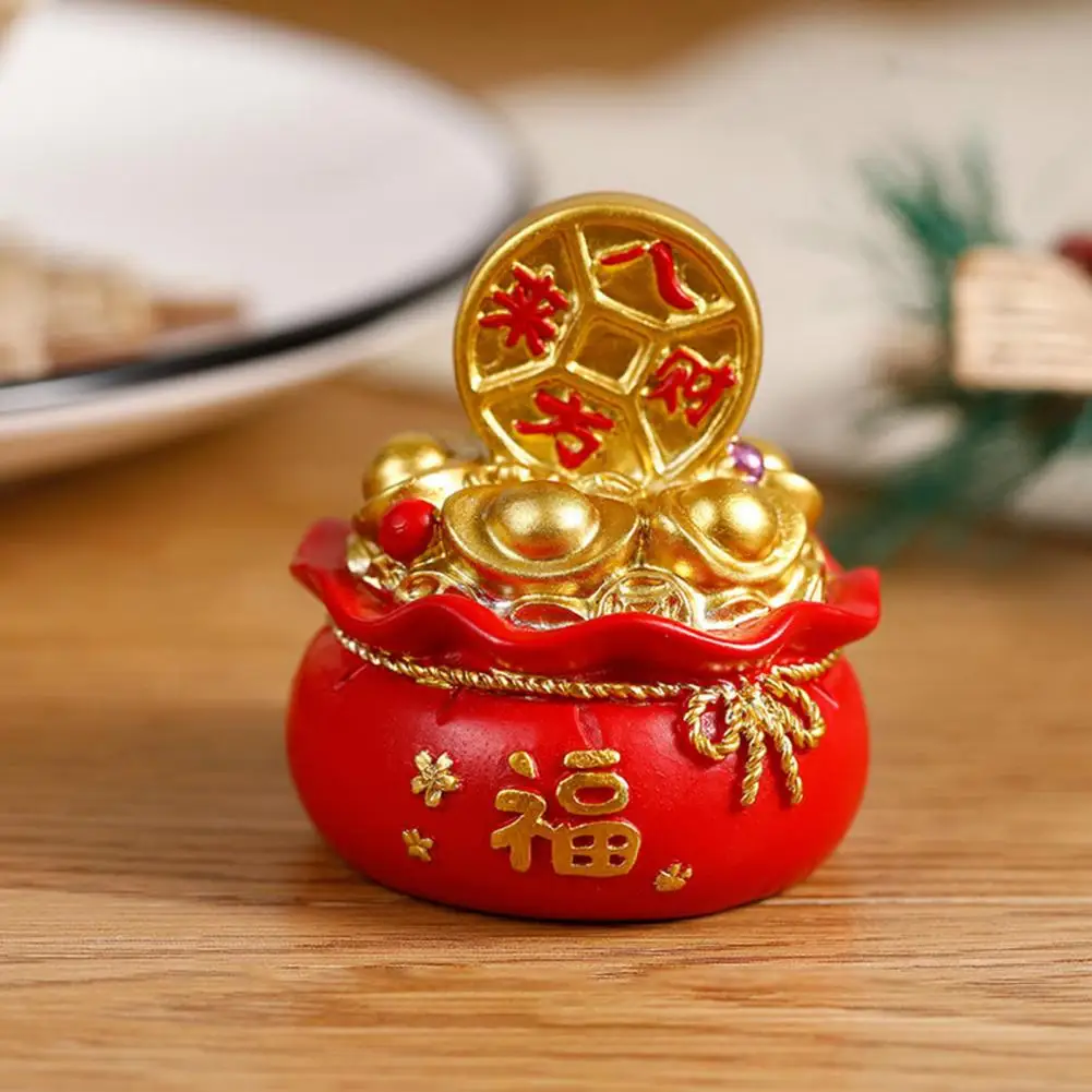 Экологически Чистый китайский Новогодний декор из смолы, украшение для кошелька с деньгами, украшение праздничного стола на Новый год, Весна для стола