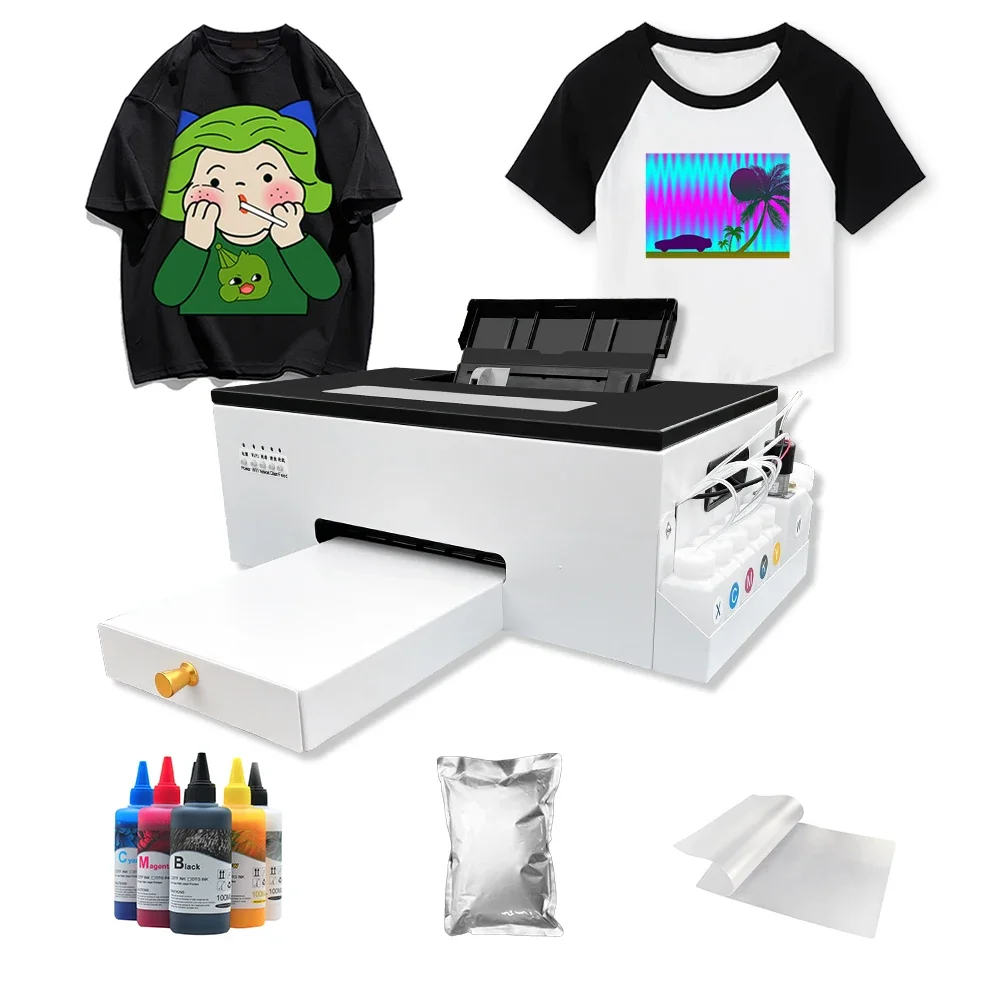 Экономичная мини-печатающая машина для печати футболок формата А4 L805 с теплопередающей головкой dtf принтер для печати одежды
