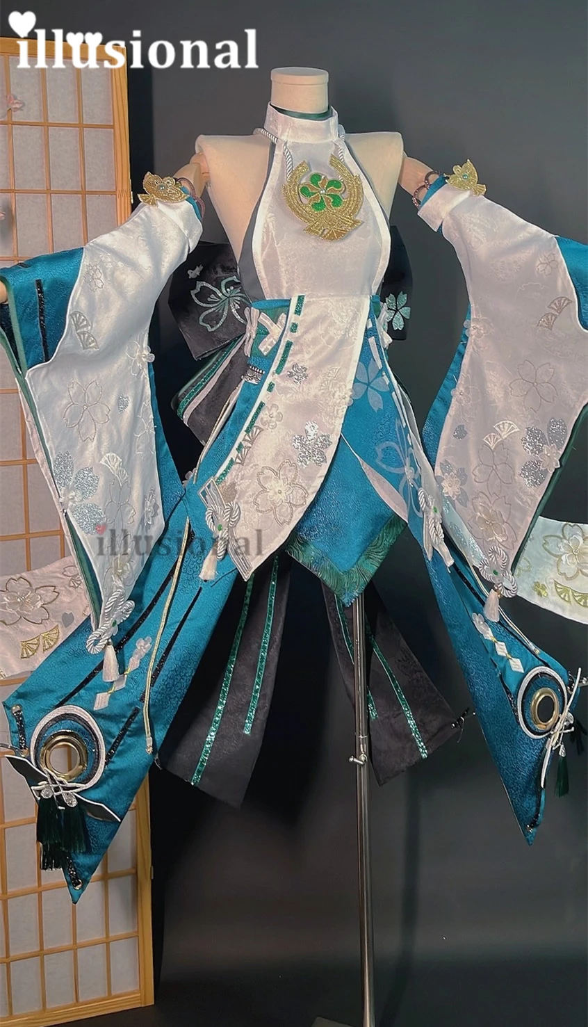 иллюзорный Яэ Мико по индивидуальному размеру от Genshin Impact Yae Miko Косплей костюм Синяя версия высокое качество по индивидуальному заказу Изображение 0 